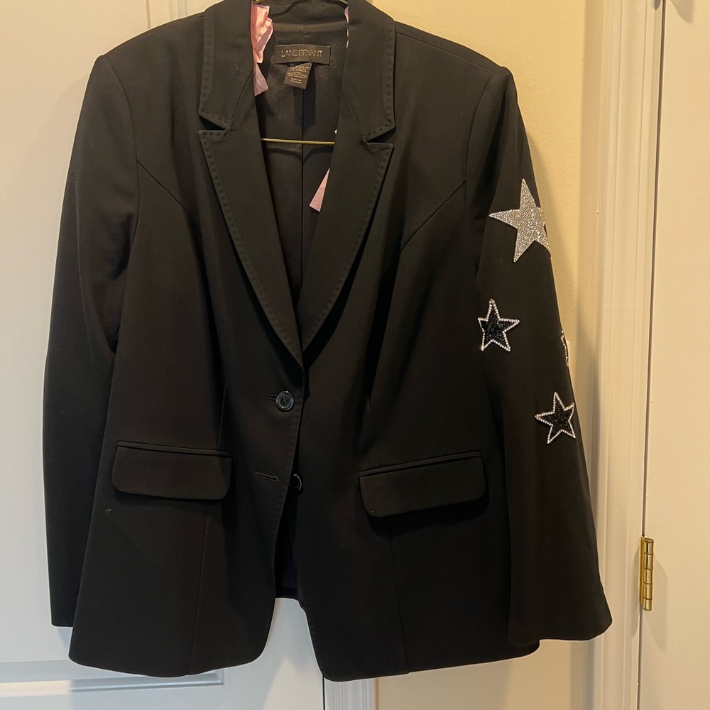 Custom Made Plus Size Scull Blazer In Rinstones - image 3